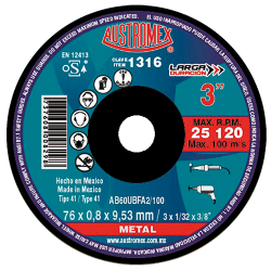 DISCO CORTE METAL 3X1/32X3/8